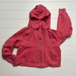 Women’s Lululemon Pink Scuba Oversize Hoodie Full Zip XS S